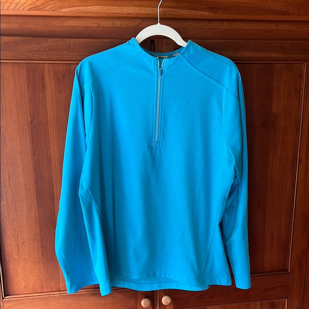 Greg Norman Collection Turquoise Quarter-Zip Pullover